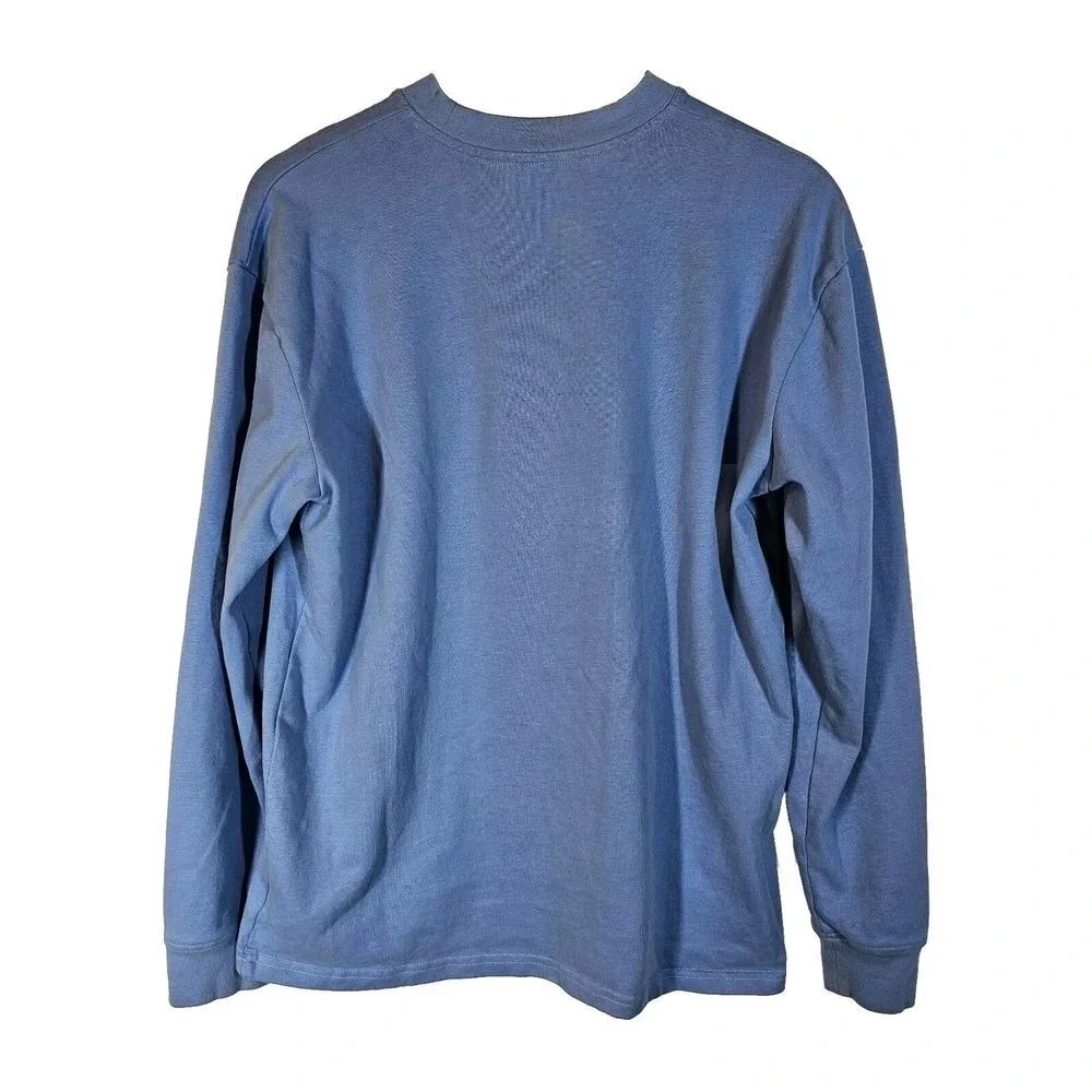 The Tubbo Moment Benson By The Sea Duck Long Crew‎ Shirt Graphic Blue Cotton L